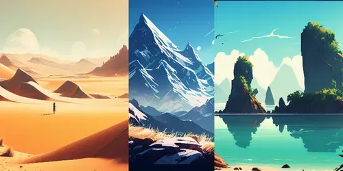 Astonishing Landscapes generated by midjourney