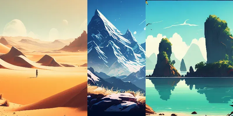Astonishing Landscapes generated by undefined