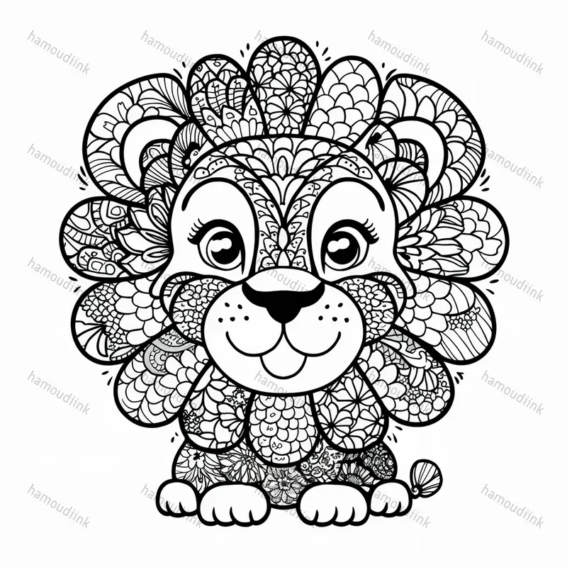 Zentangle Animals Adult Coloring Pages