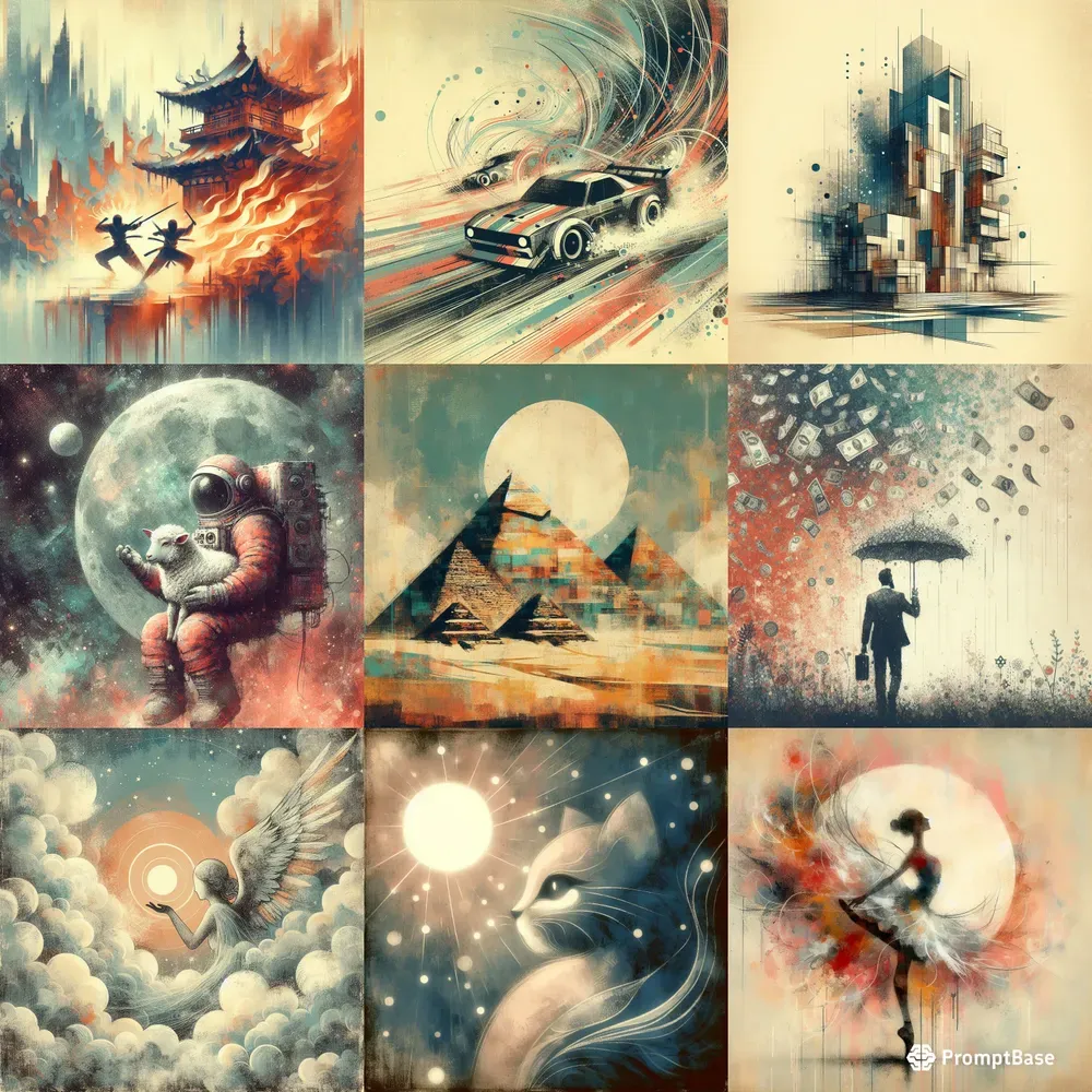 Abstract Whimsical Book Covers