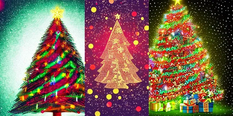 Christmas Tree Illustration generated by undefined