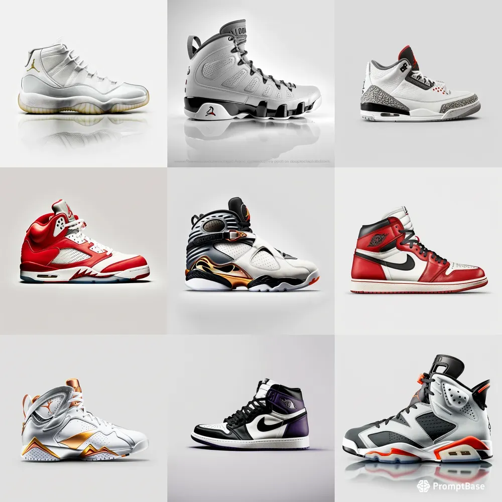 Side Views Of Air Jordan Sneakers