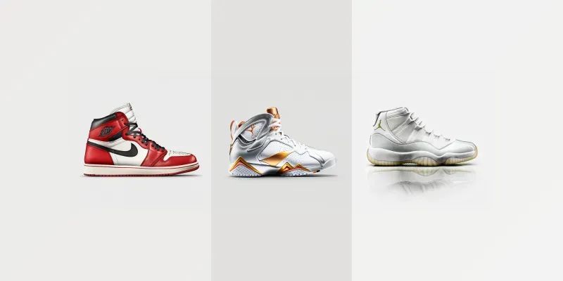 Side Views Of Air Jordan Sneakers generated by undefined