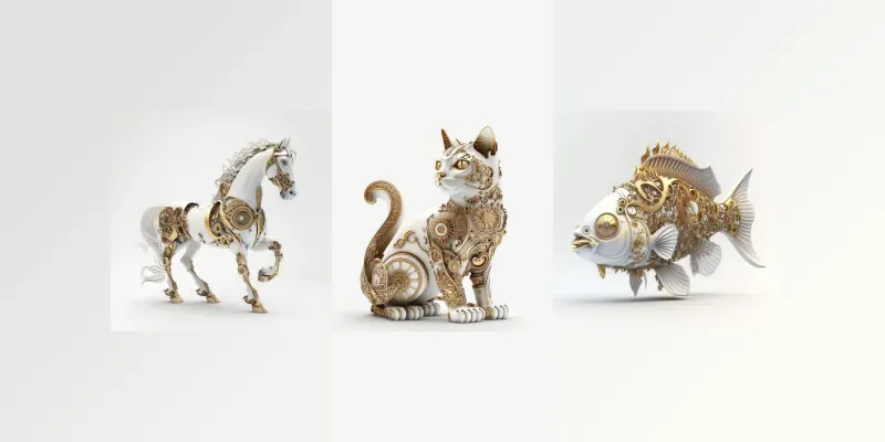 Beautiful Mechanical Animals generated by undefined