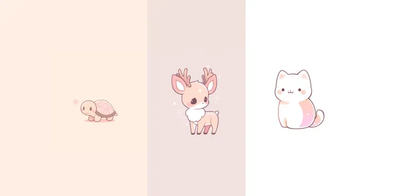 Small Kawaii Animals generated by undefined
