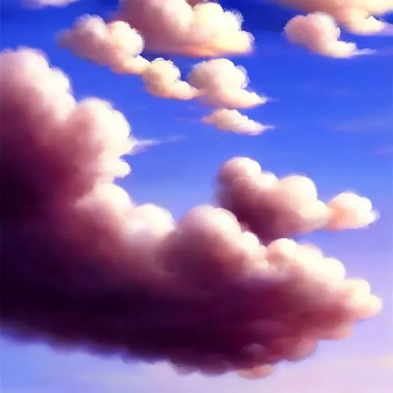 Cloudy Skies In Ghibli Studio Style
