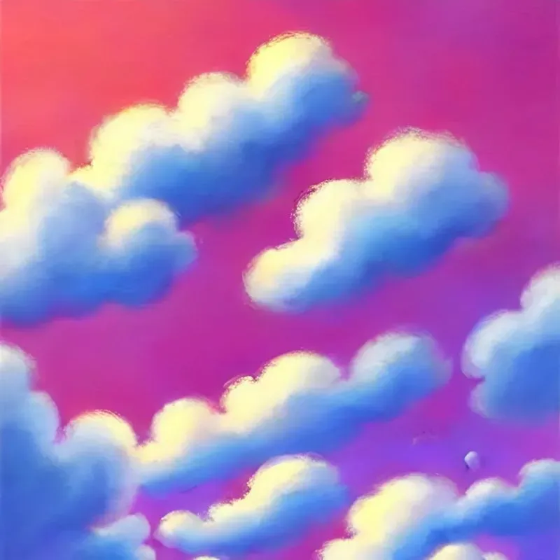 Cloudy Skies In Ghibli Studio Style