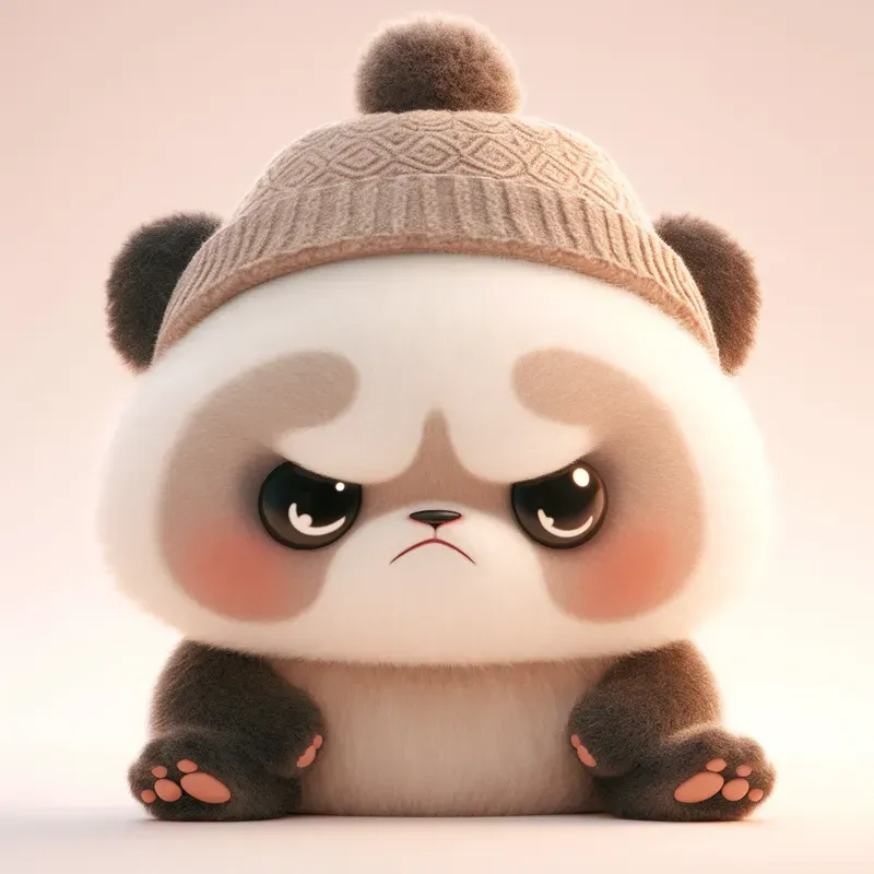 Chibi Frowning Animals