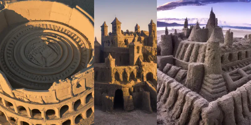 Sand Sculptures, Buildings, Castles generated by undefined