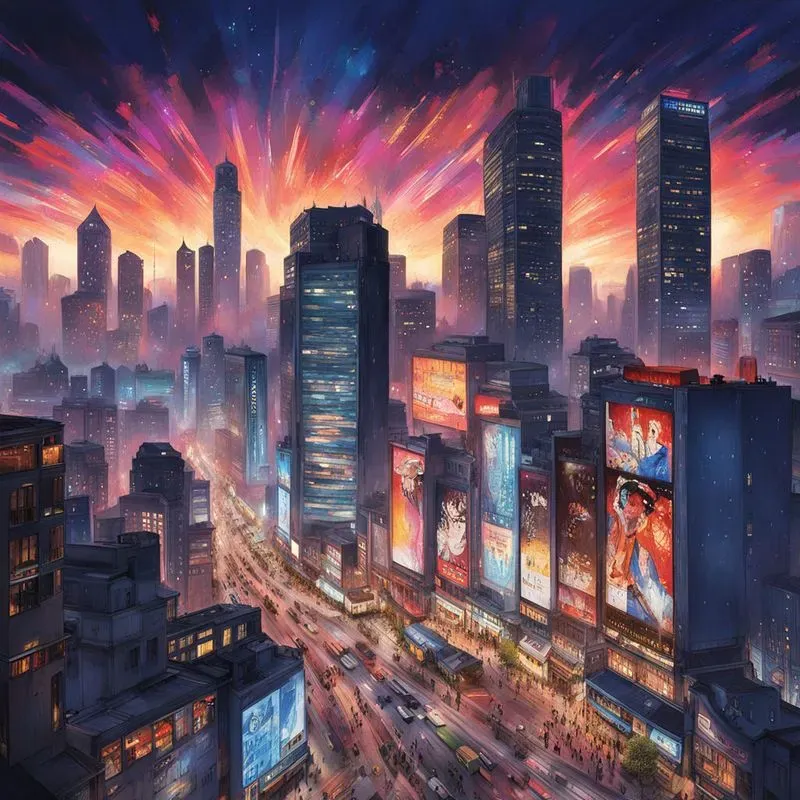 Watercolor Anime Landscapes