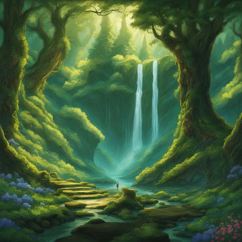 Watercolor Anime Landscapes