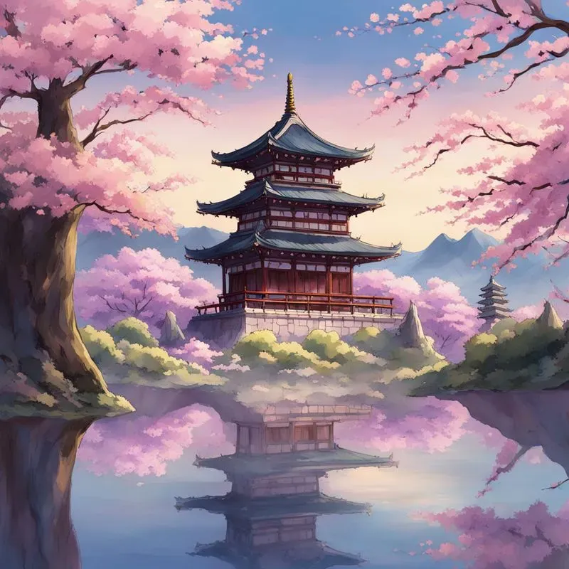 Watercolor Anime Landscapes