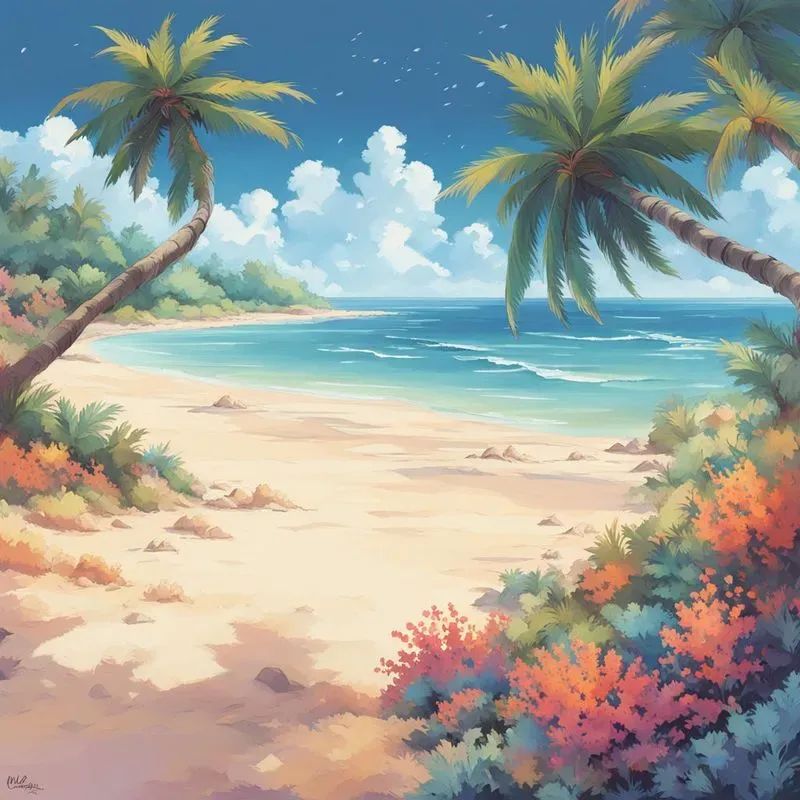 Watercolor Anime Landscapes