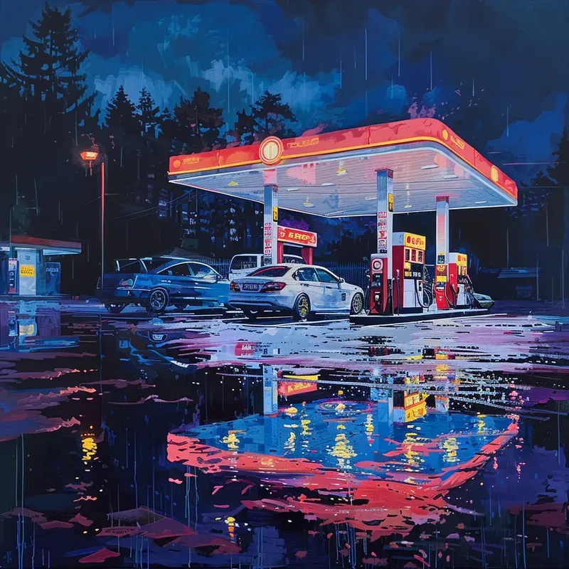 Gouache Urban Paintings
