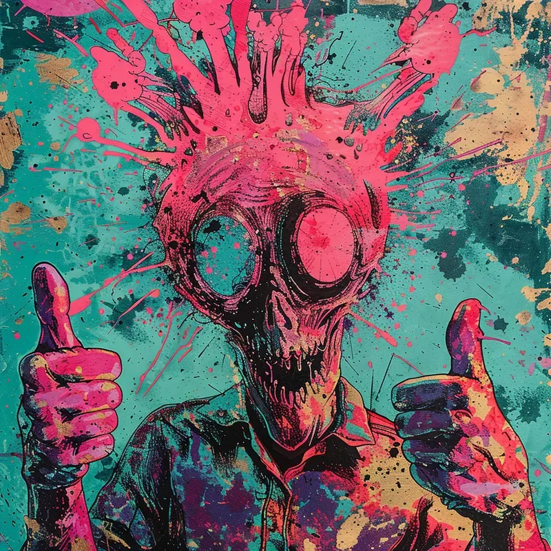 Psychedelic Apocalypse Rock Art