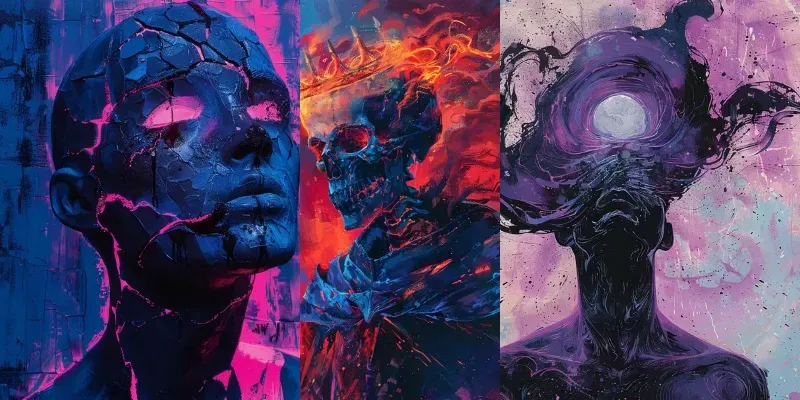 Psychedelic Apocalypse Rock Art generated by undefined