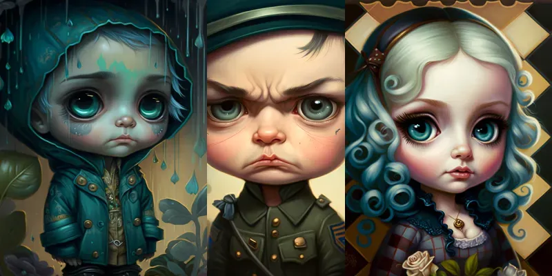Doe Eyed Characters generated by undefined