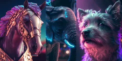 Futuristic Nova Animal Design generated by midjourney