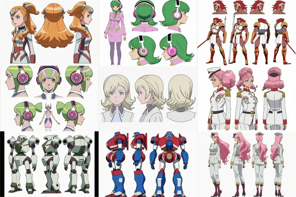 Classic Anime Character Designs