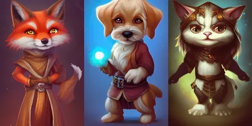 Adorable Animal Rpg Characters generated by stable-diffusion