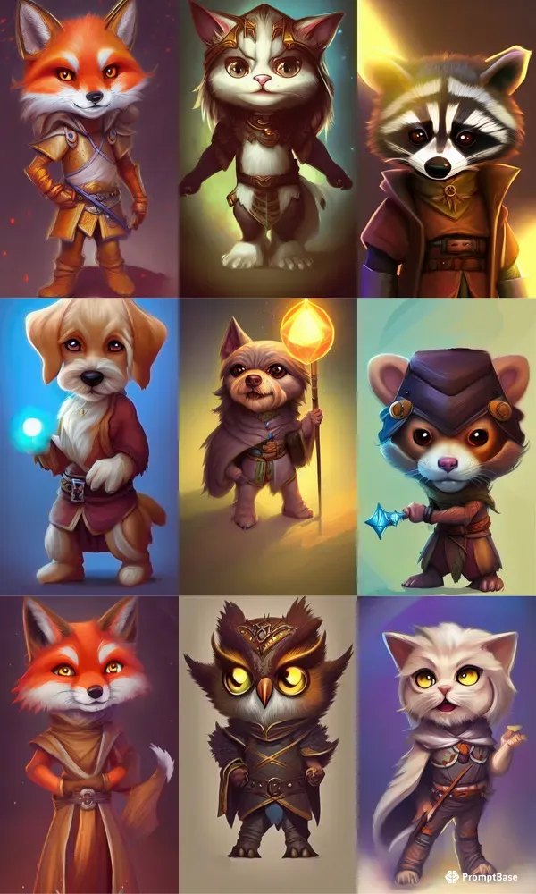 Adorable Animal Rpg Characters