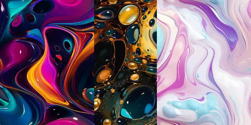 Dynamic Liquid Patterns generated by undefined