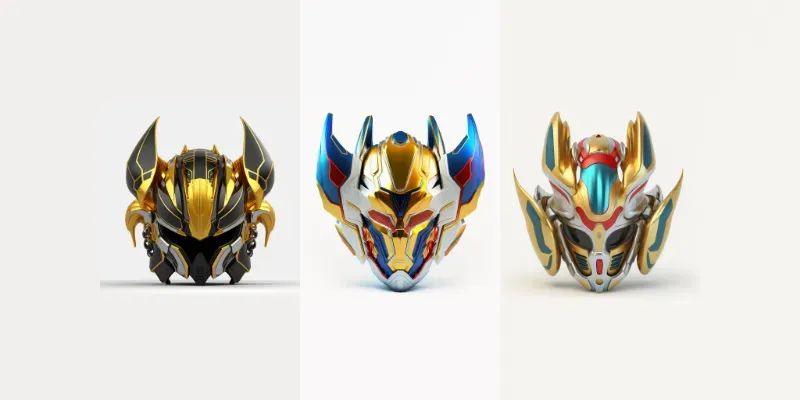Robot Heads generated by undefined