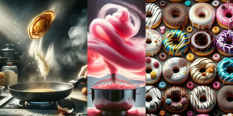 Cinematic Food Action Shots generated by undefined