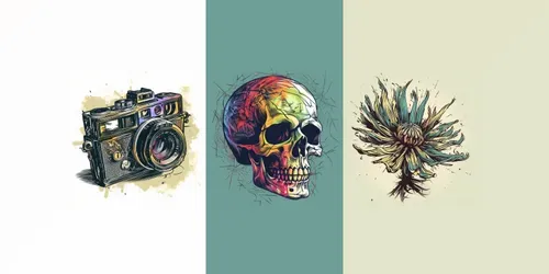 Scribble Vintage Drawings generated by midjourney