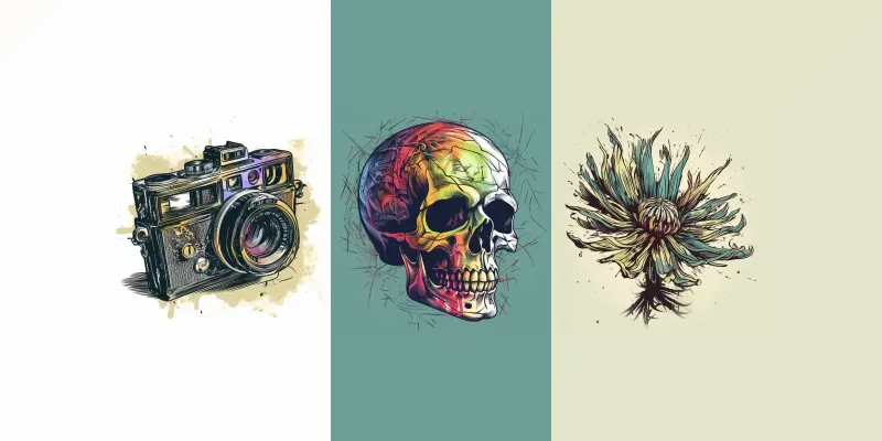 Scribble Vintage Drawings generated by undefined