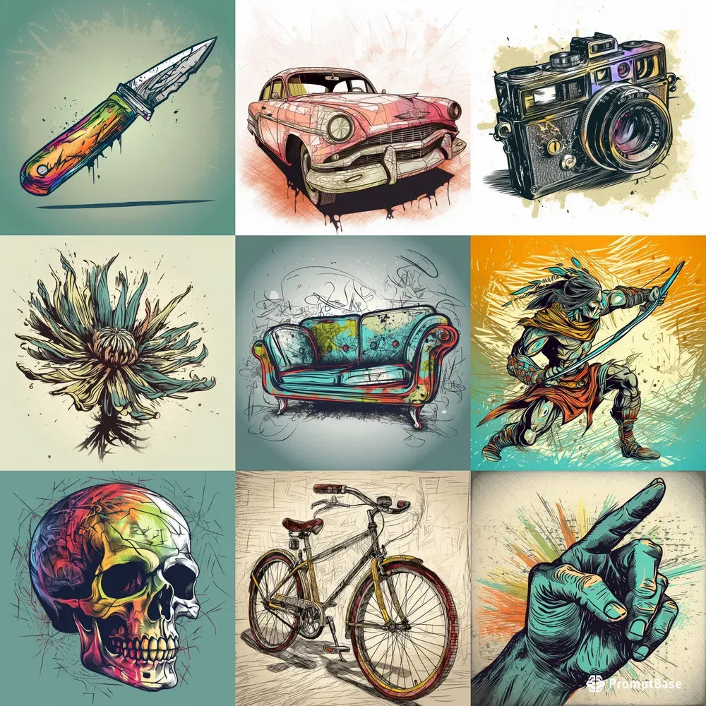 Scribble Vintage Drawings