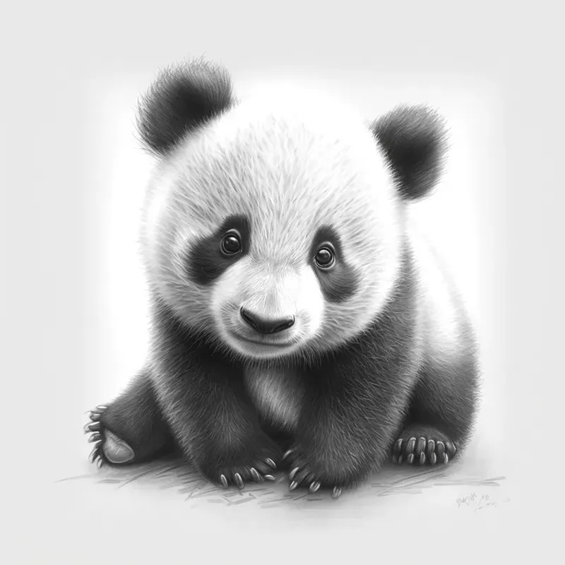 Cute Realistic Animal Sketch Art
