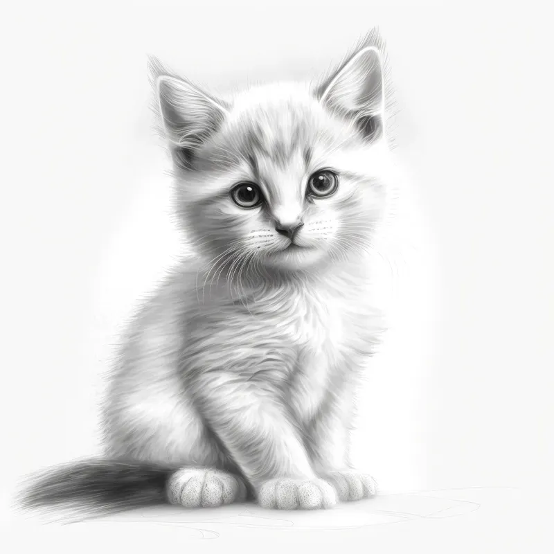 Cute Realistic Animal Sketch Art