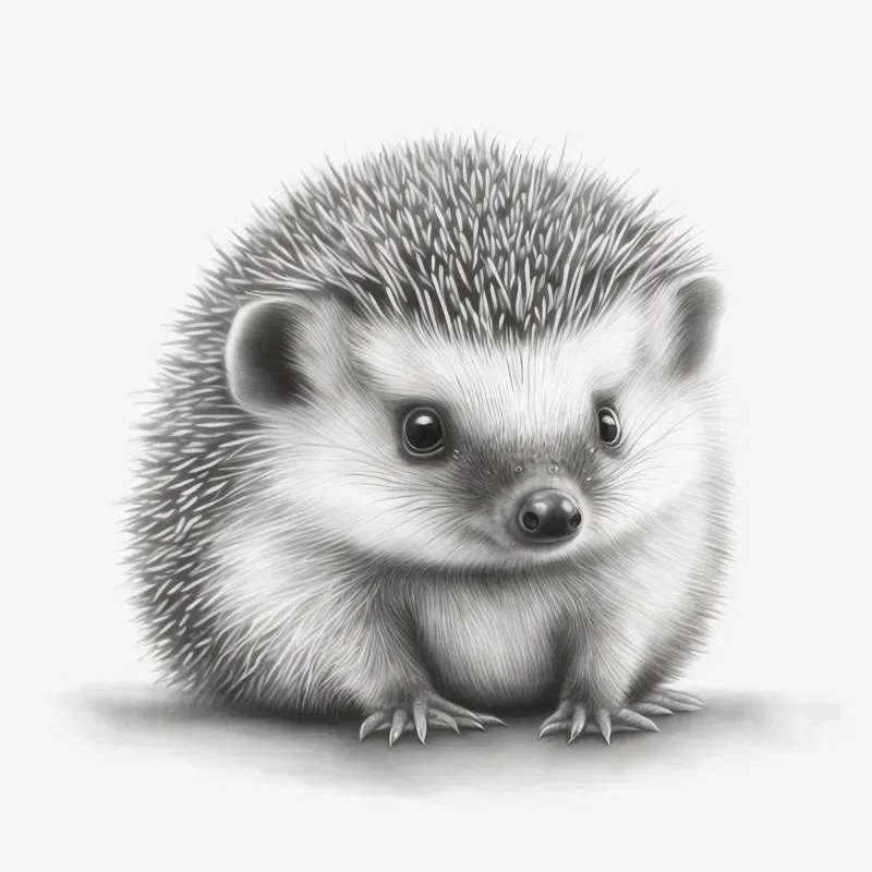 Cute Realistic Animal Sketch Art