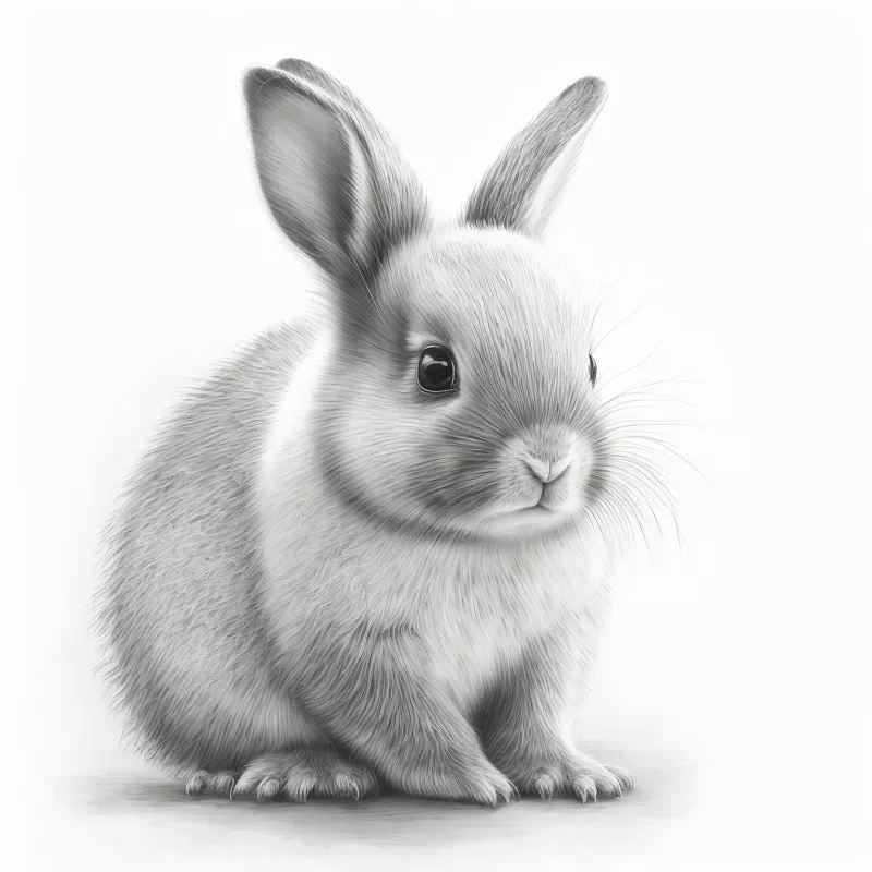 Cute Realistic Animal Sketch Art
