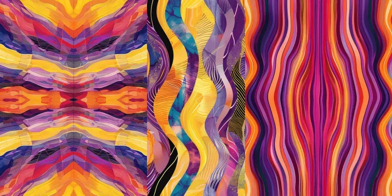 Bohemian Smooth Lines Patterns generated by undefined