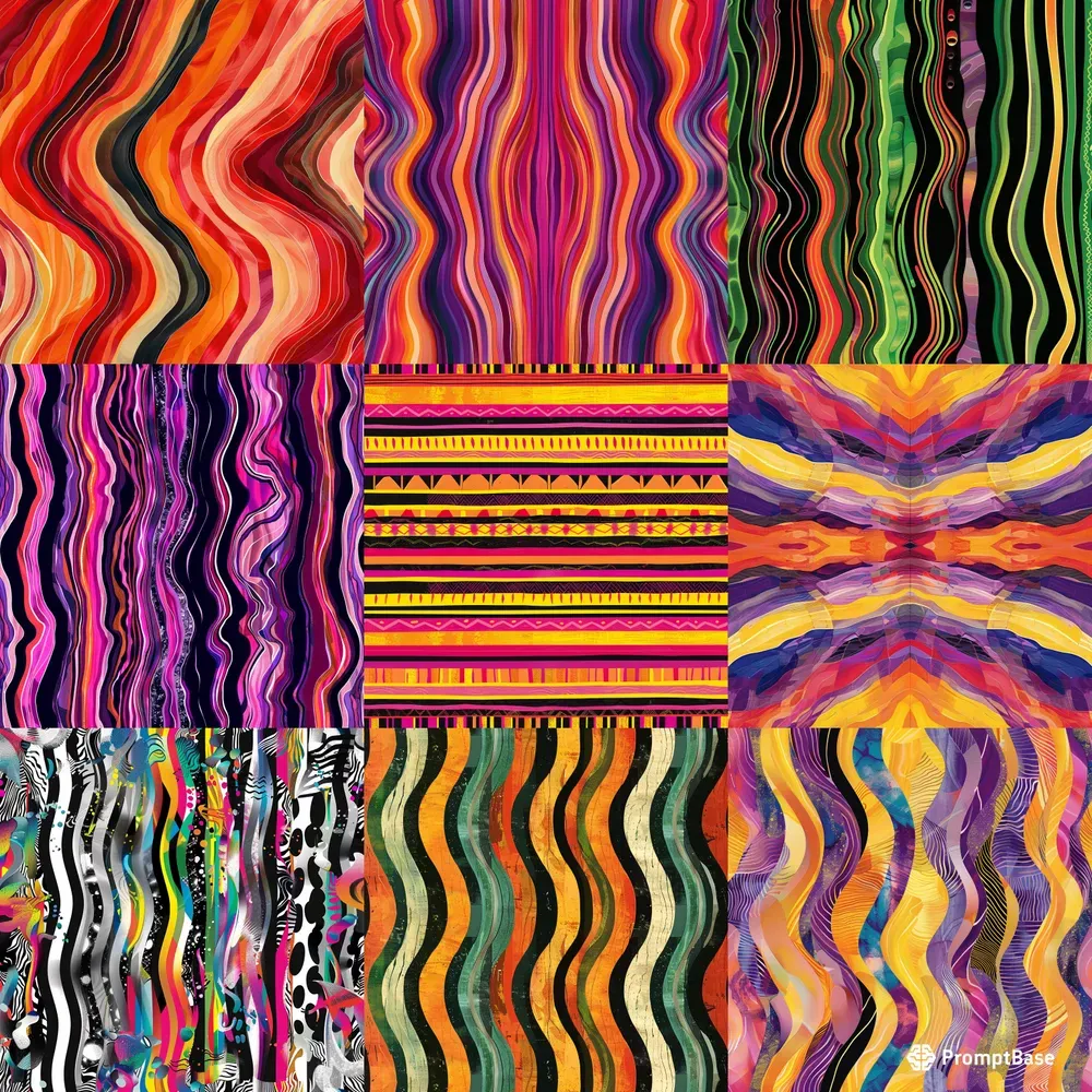 Bohemian Smooth Lines Patterns