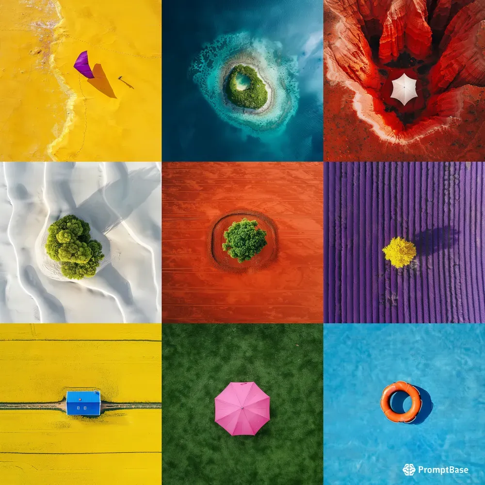 Minimalistic Aerial Landscapes