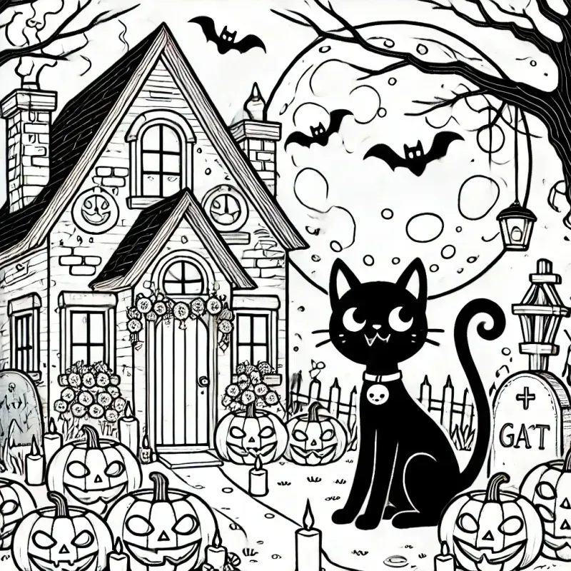 Halloween Drawings For Coloring