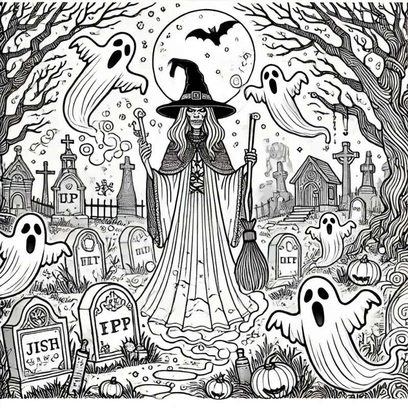 Halloween Drawings For Coloring