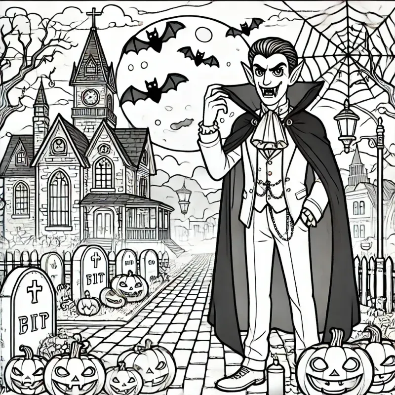 Halloween Drawings For Coloring