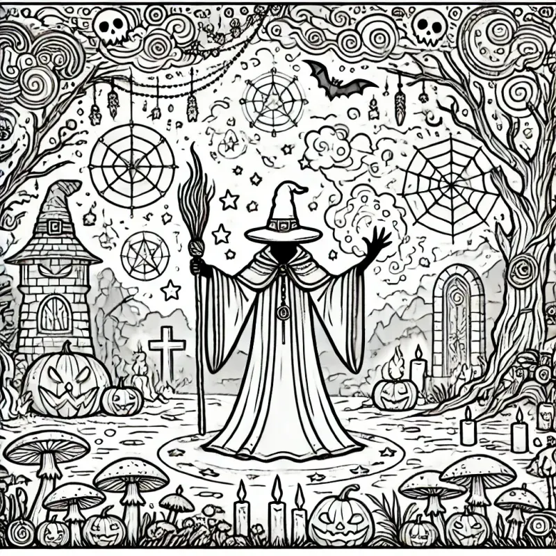Halloween Drawings For Coloring