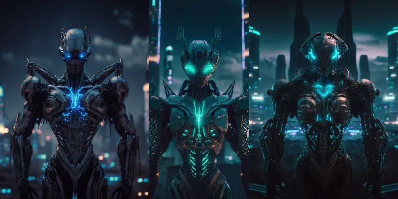 Cybernetic Alien Humanoids generated by undefined