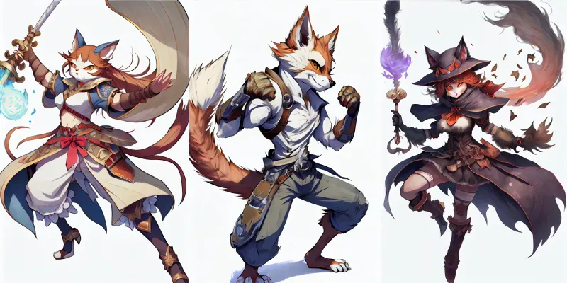 Anthro Anime Characters generated by undefined