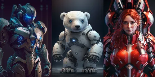 Mecha Exosuits Multispecies Adventures generated by midjourney