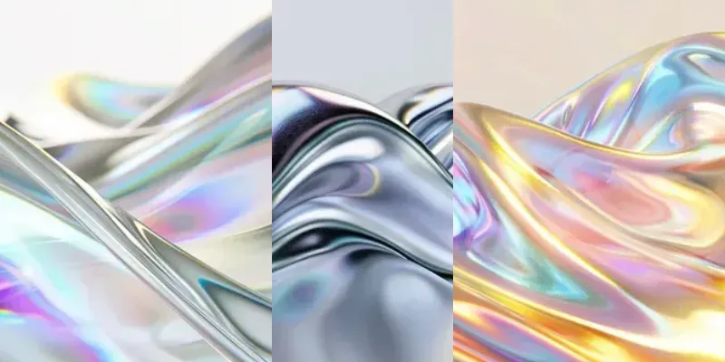 Abstract Hologram Texture Backgrounds generated by undefined