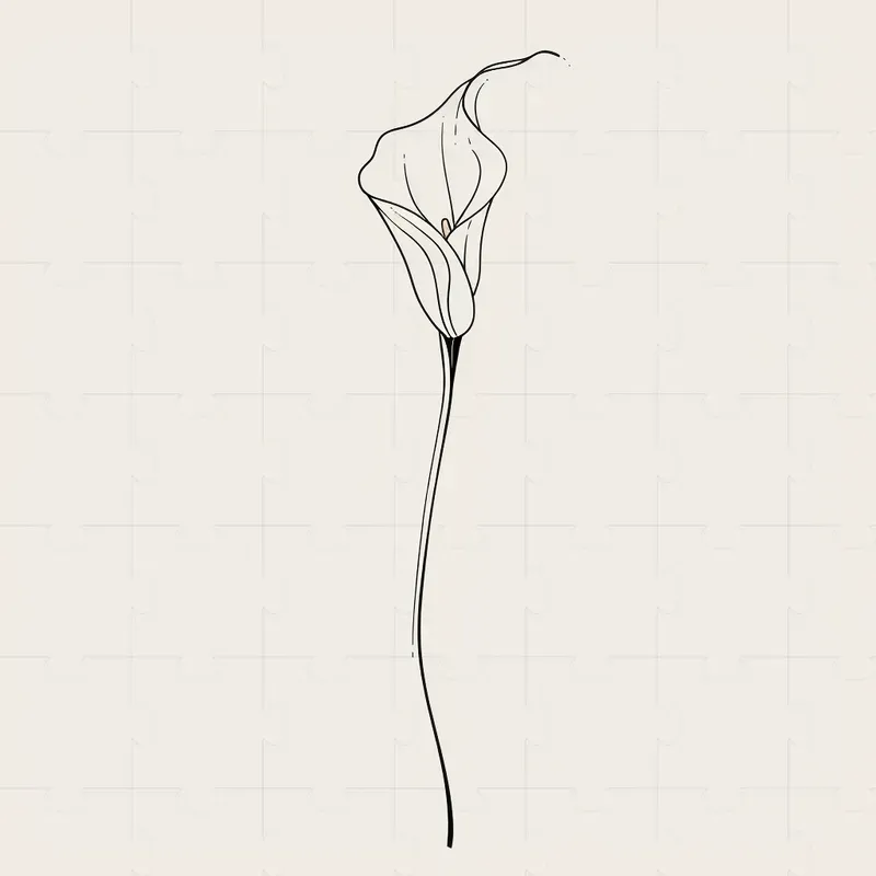 Dainty And Small Flower Tattoo Design