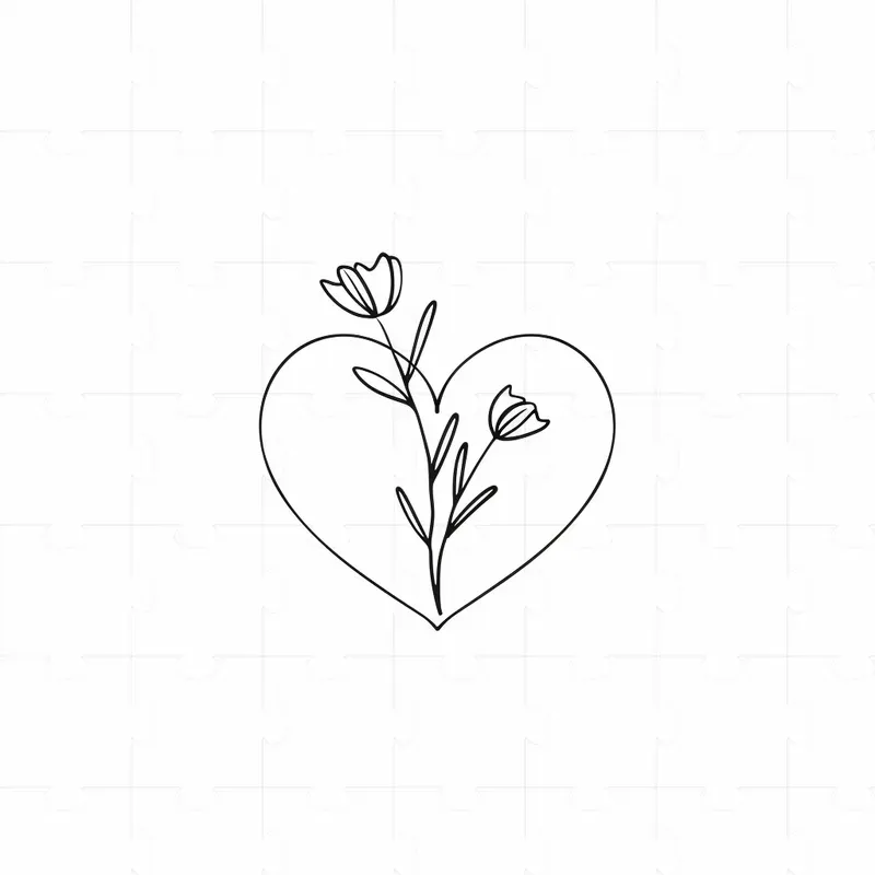 Dainty And Small Flower Tattoo Design