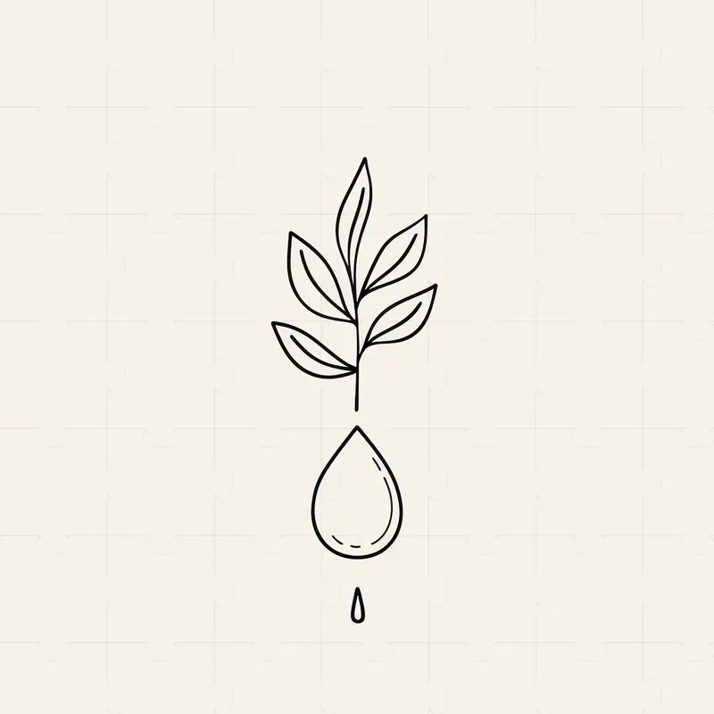 Dainty And Small Flower Tattoo Design