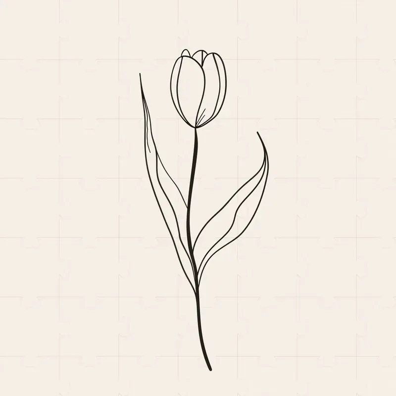 Dainty And Small Flower Tattoo Design